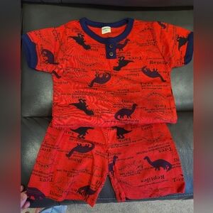 Red Dinosaur Shortsleeve and Shorts